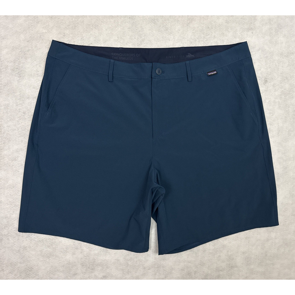 Patagonia Hydropeak Hybrid Walk Shorts Mens 40 Blue Stretch Surf